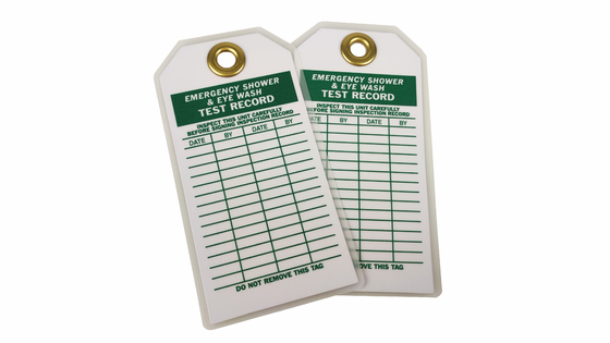 PVC Plastic Safety Tag with Custom Design for Safety Precautionary Instructions