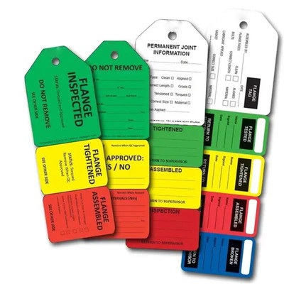 Custom Flange Tag Polyester Waterproof Plastic Tag For Industrial
