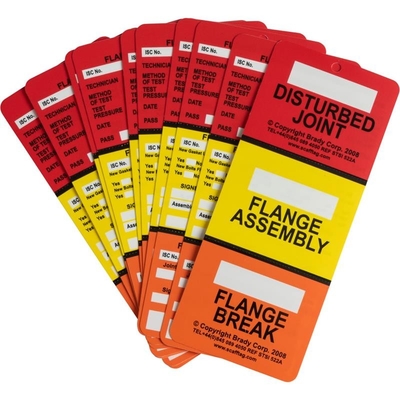 Custom Flange Tag Polyester Waterproof Plastic Tag For Industrial