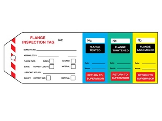 Custom Flange Tag Polyester Waterproof Plastic Tag For Industrial