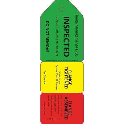 Custom Flange Tag Polyester Waterproof Plastic Tag For Industrial