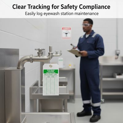 Durable PVC Material Warning Tag with Standard Size 146×76mm for Industrial Field Safety Signs