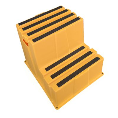 Durable Stackable Step Stool with 500 lb Load Capacity, Eco-friendly HDPE Material, and Non-slip Design