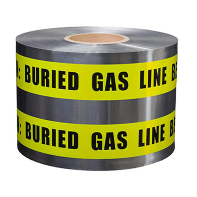 Custom Printed Logo Underground Detectable PE Waterproof  Warning Tape for Warning
