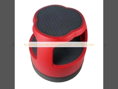 Bàn ghế bước tròn với bánh xe kéo ra - Bề mặt không trượt