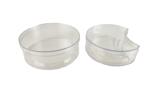 Transparent Customized Size Acrylic box Containers 19.5*13*6.5cm