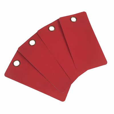 Nhãn bảo mật PVC tùy chỉnh với dây buộc 3in * 6 1/4in Vật liệu bền và Logo