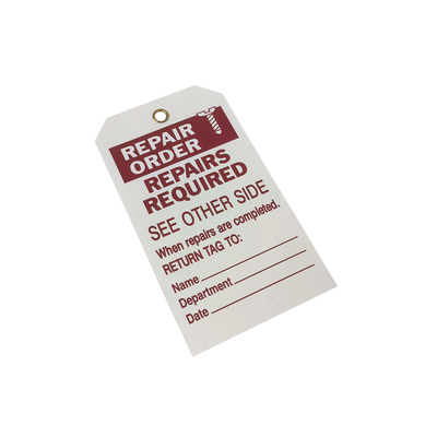 Nhãn bảo mật nhựa hạng nặng tùy chỉnh cho Lockout Tagout