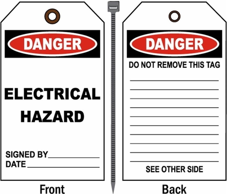 Out of Service Tag Polyester Waterproof Plastic Tag Độ dày tùy chỉnh