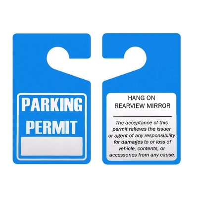 Nhãn nhựa PVC / PP in Logo hình chữ nhật chống nước Hangtag cho tập trung công nghiệp