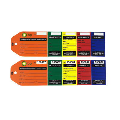 Thẻ cờ lê có logo in tùy chỉnh PVC Bền Chống thấm nước Thẻ an toàn bằng nhựa