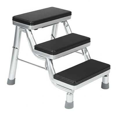 Ghế đẩu 2 bước Thiết kế có thể gập lại nhẹ và bền Bề mặt chống trượt Ghế đẩu gia đình Ottoman Thích hợp cho nhà bếp phòng tắm