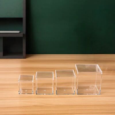 Hộp lưu trữ mini bằng acrylic trong suốt có nắp