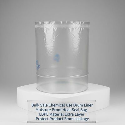 Bulk Sale Chemical Use Drum Liner Moisture Proof Heat Seal Bag LDPE Material Extra Layer Protect Product From Leakage