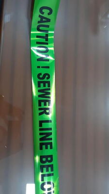 Custom Printed Logo Waterproof 5mil Thickness Underground Detectable PE Warning Tape