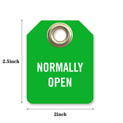 Nhãn mở thông thường với nhãn PVC chống nước để cảnh báo