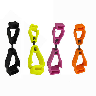Clip găng tay nhựa tùy chỉnh an toàn Interlock Multi-color Găng tay nhựa clip