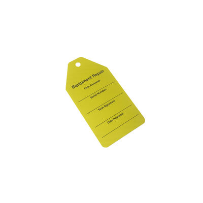 Thẻ An Toàn PVC Chống Thấm Nước Tùy Chỉnh với In Kỹ Thuật Số cho Cảnh Báo Thiết Bị Khóa An Toàn